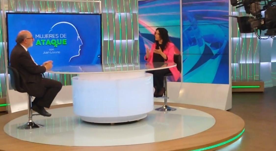 Karen Bruges entrevistada por Juan Lozano en Mujeres de Ataque, NTN24